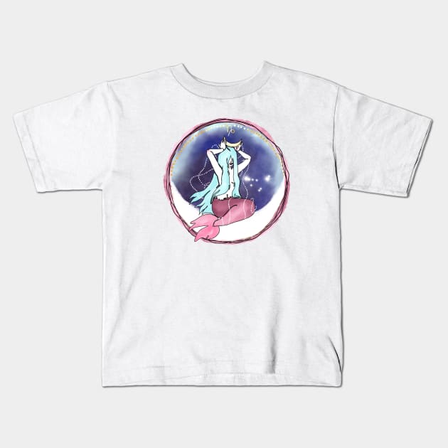 Capricorn zodiac Kids T-Shirt by ArtInPi